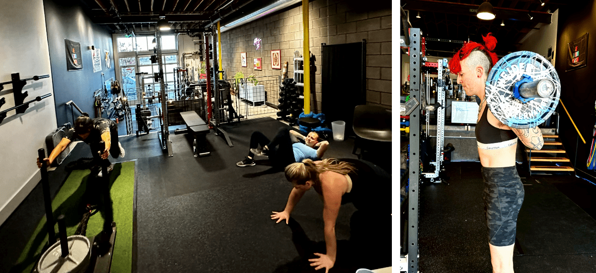 People working out at Chin Up Training