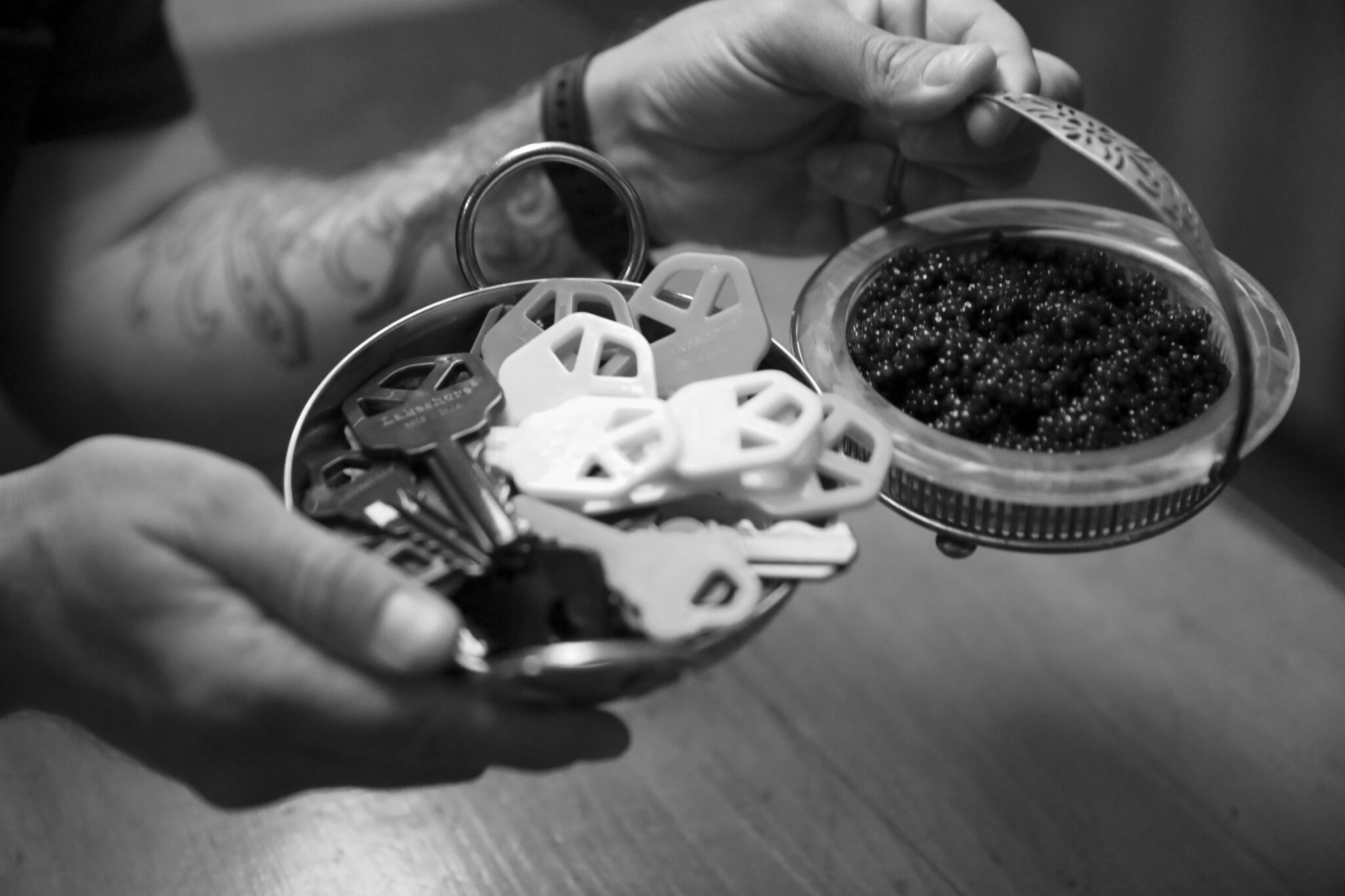 A picture of Caviar and Keys