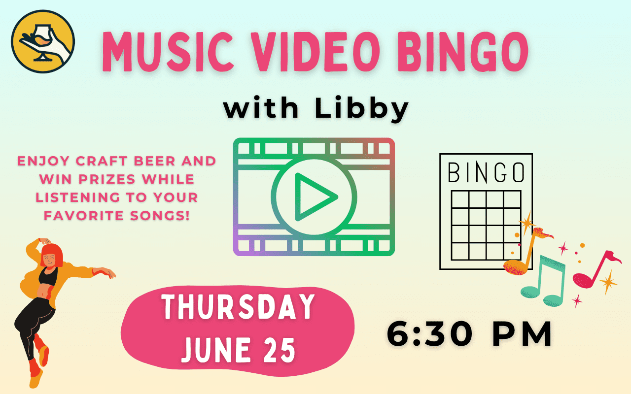 COUNTER 625 MUSIC VIDEO BINGO